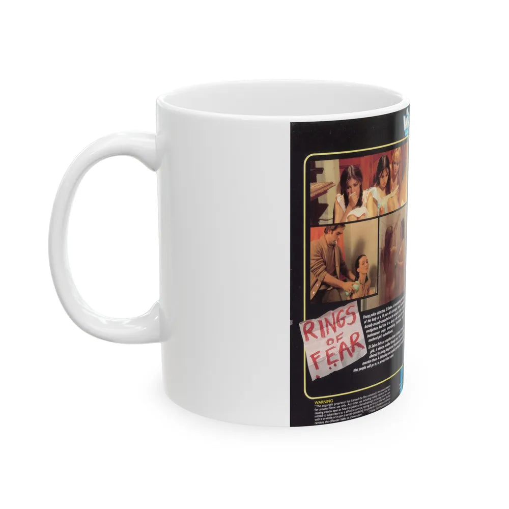 RINGS OF FEAR (VHS COVER) - White Coffee Mug-Go Mug Yourself