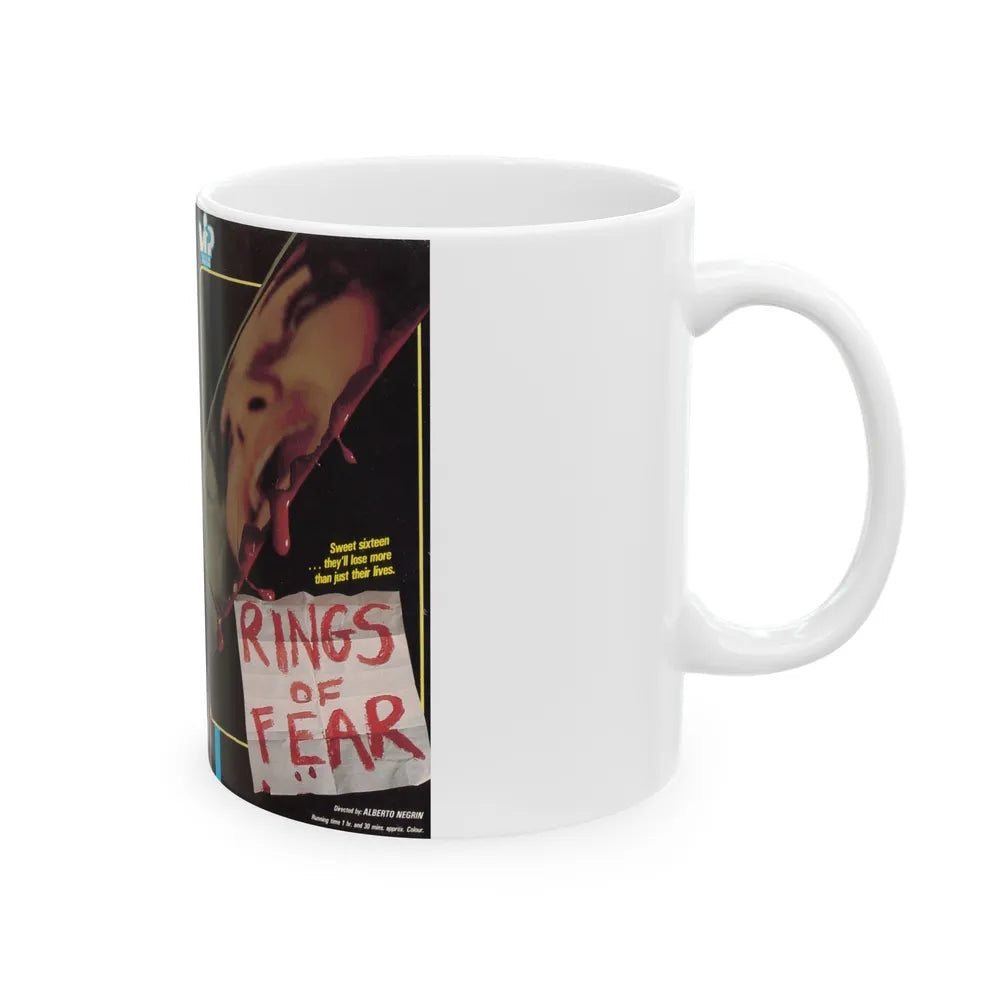 RINGS OF FEAR (VHS COVER) - White Coffee Mug-Go Mug Yourself