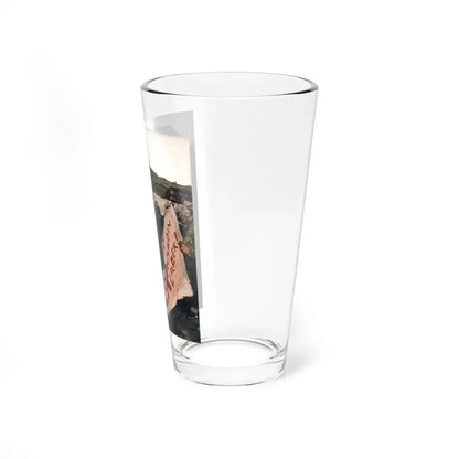 Riot at Willow Creek (2), Cosmopolitan, January 1958 (Magazine Illustration) Pint Glass 16oz - Go Mug Yourself