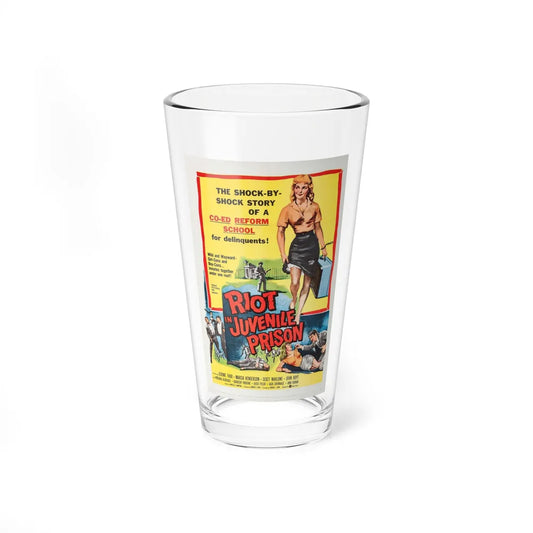 RIOT IN JUVENILE PRISON 1959 Movie Poster - Pint Glass 16oz-16oz-Go Mug Yourself