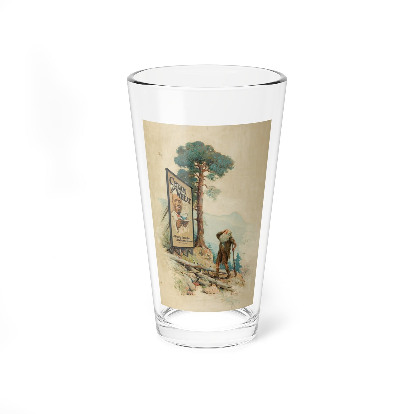 Rip Van Winkle, Cream of Wheat advertisement, 1915 (Magazine Illustration) Pint Glass 16oz-16oz-Go Mug Yourself