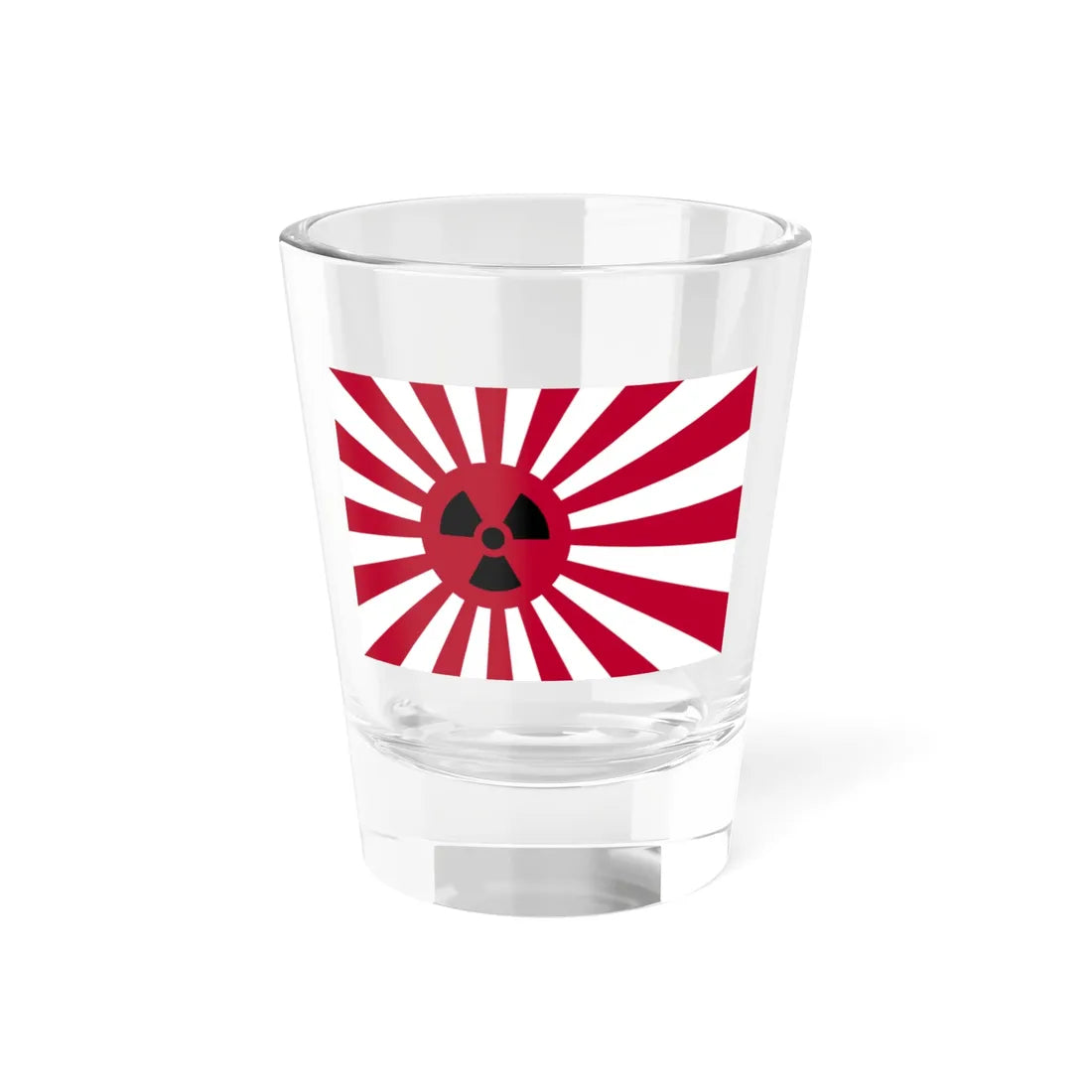 Rising Nuclear Flag (Japan) Shot Glass 1.5oz 1.5oz - Go Mug Yourself