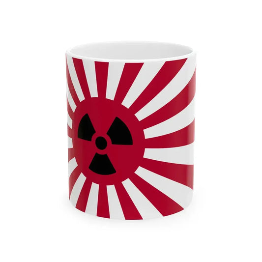 Rising Nuclear Flag (Japan) White Coffee Mug 11oz - Go Mug Yourself