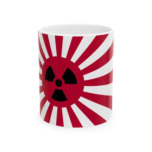 Rising Nuclear Flag (Japan) White Coffee Mug 11oz - Go Mug Yourself