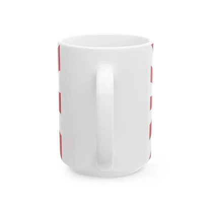 Rising Nuclear Flag (Japan) White Coffee Mug - Go Mug Yourself