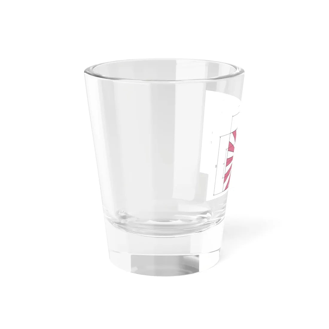 Rising sun flagConstruction sheet (Japan) Shot Glass 1.5oz - Go Mug Yourself