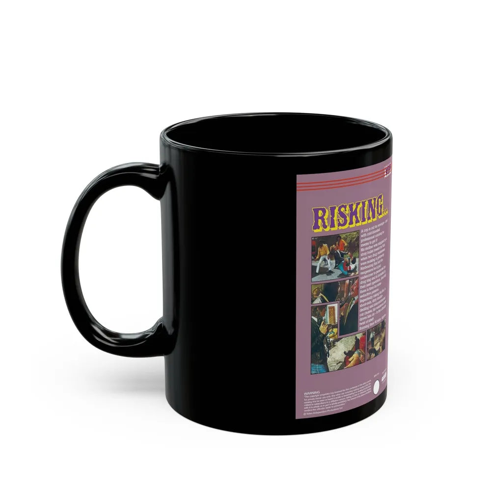 RISKING (VHS COVER) - Black Coffee Mug-Go Mug Yourself