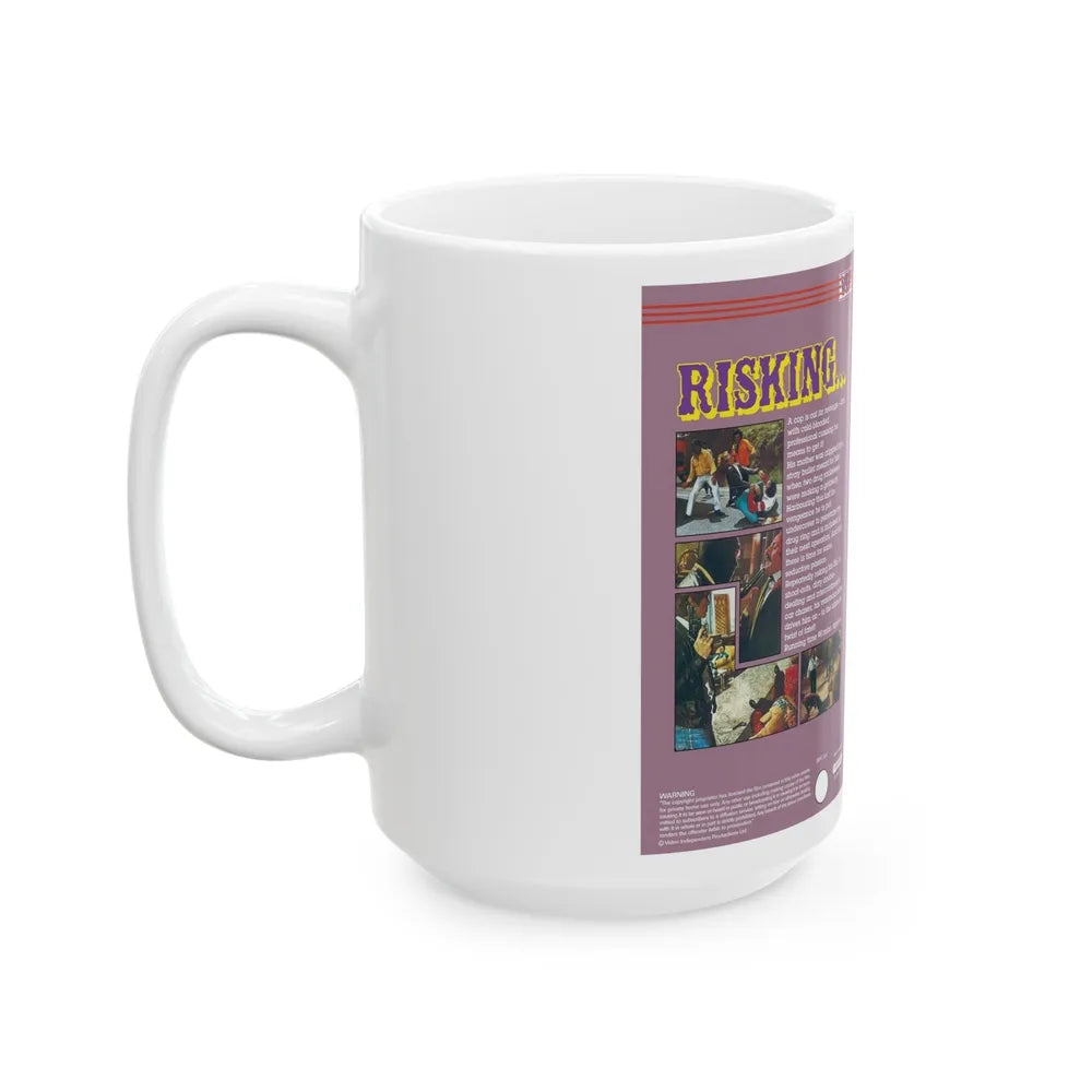 RISKING (VHS COVER) - White Coffee Mug-Go Mug Yourself