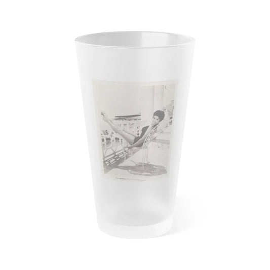 Rita Moreno #01 (Vintage Female Icon) Frosted Pint Glass 16oz-16oz-Frosted-Go Mug Yourself