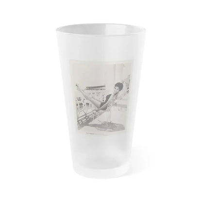 Rita Moreno #01 (Vintage Female Icon) Frosted Pint Glass 16oz 16oz Frosted - Go Mug Yourself