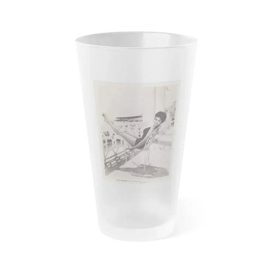 Rita Moreno #01 (Vintage Female Icon) Frosted Pint Glass 16oz 16oz Frosted - Go Mug Yourself