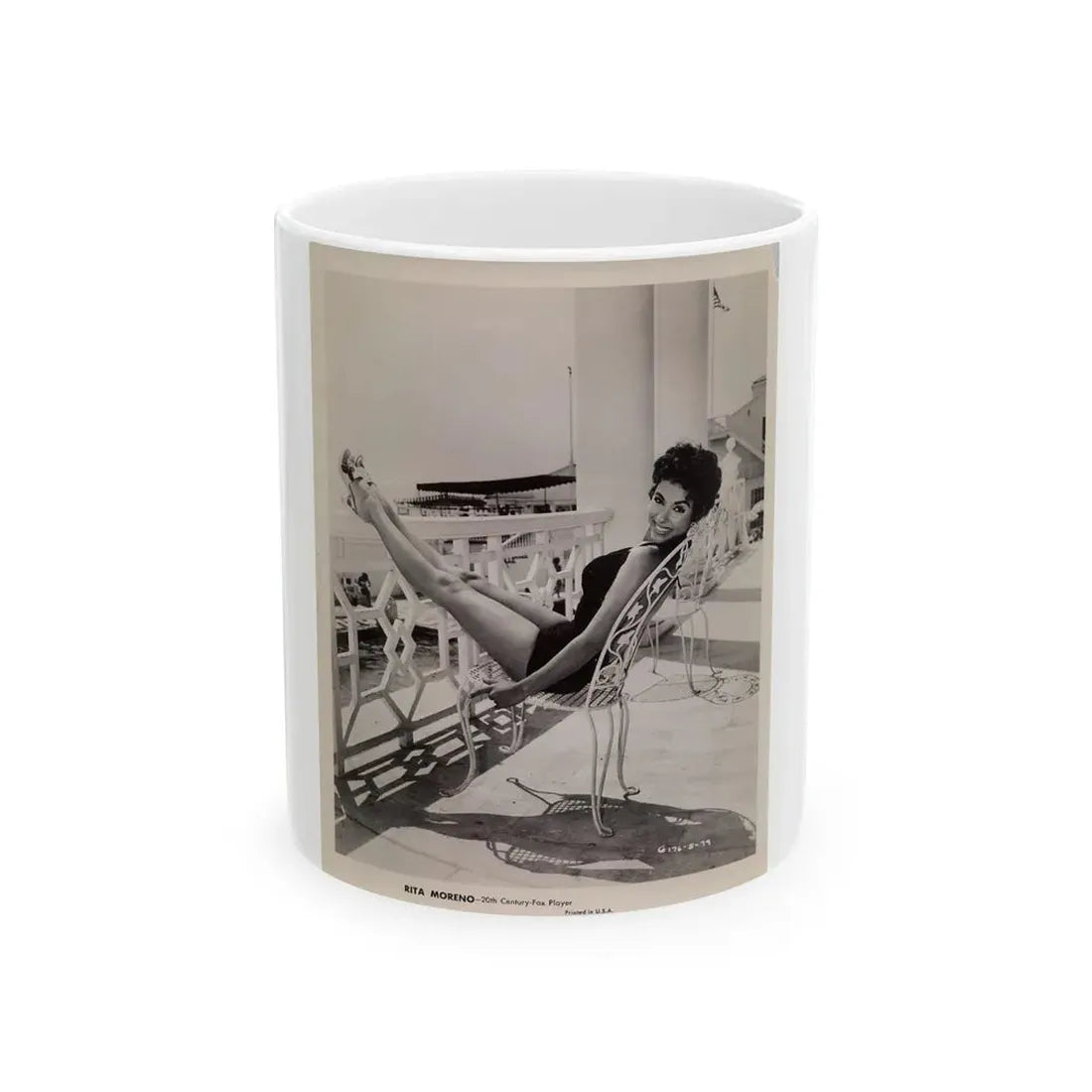 Rita Moreno #01 (Vintage Female Icon) White Coffee Mug 11oz - Go Mug Yourself