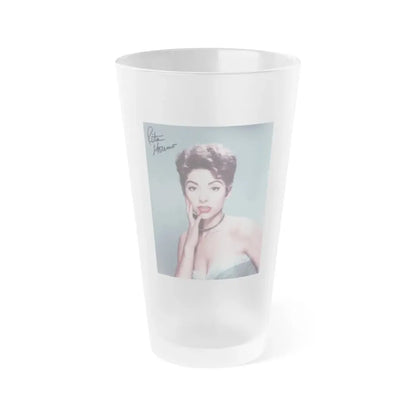 Rita Moreno #03 (Vintage Female Icon) Frosted Pint Glass 16oz 16oz Frosted - Go Mug Yourself