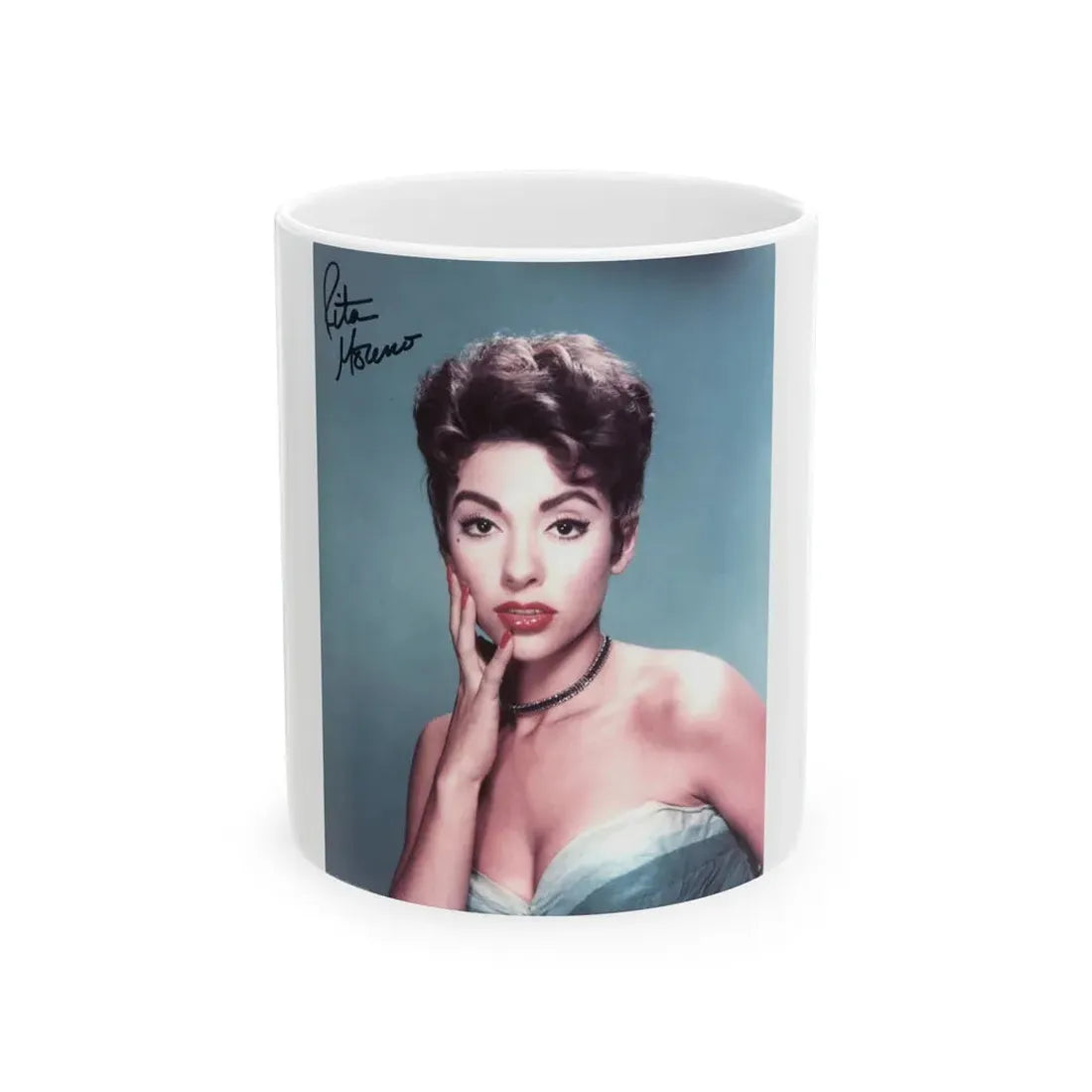 Rita Moreno #03 (Vintage Female Icon) White Coffee Mug 11oz - Go Mug Yourself