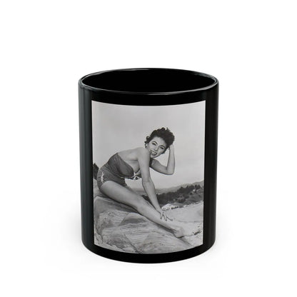 Rita Moreno #05 (Vintage Female Icon) Black Coffee Mug-11oz-Go Mug Yourself