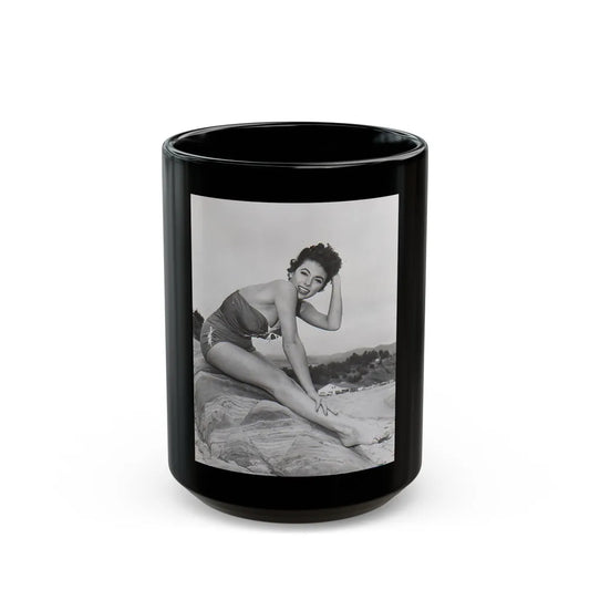 Rita Moreno #05 (Vintage Female Icon) Black Coffee Mug-15oz-Go Mug Yourself