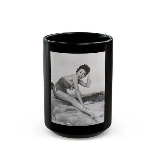 Rita Moreno #05 (Vintage Female Icon) Black Coffee Mug 15oz - Go Mug Yourself