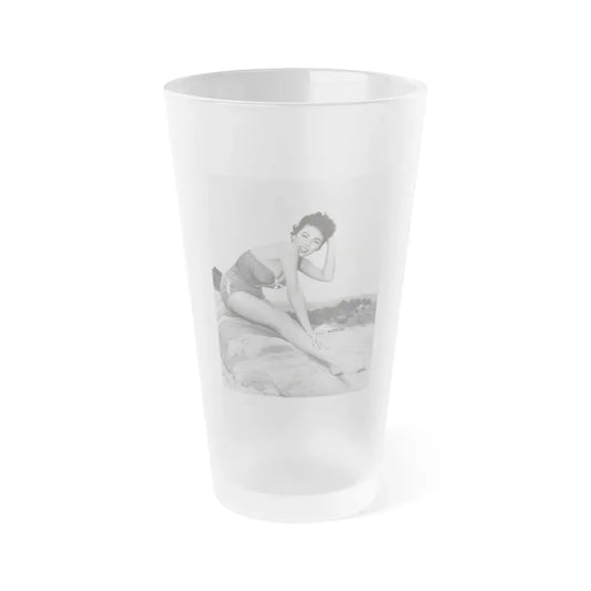 Rita Moreno #05 (Vintage Female Icon) Frosted Pint Glass 16oz 16oz Frosted - Go Mug Yourself