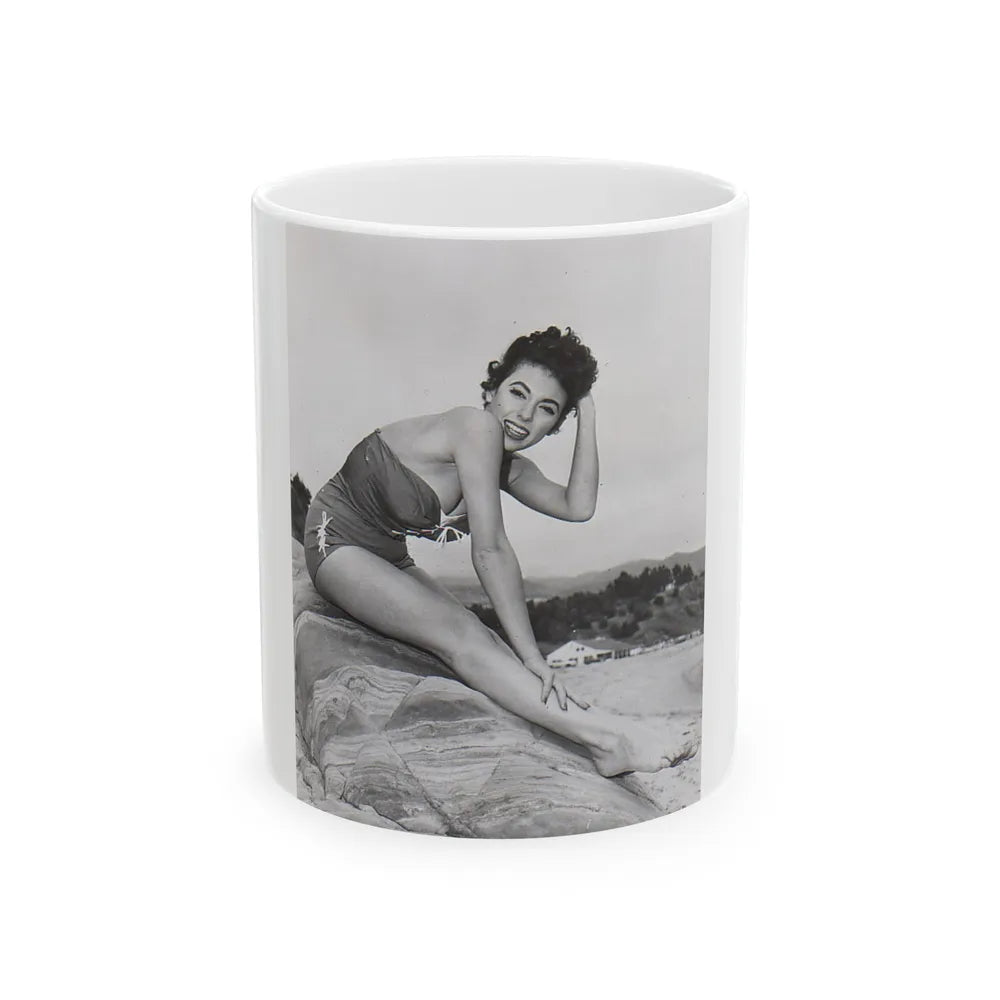 Rita Moreno #05 (Vintage Female Icon) White Coffee Mug-11oz-Go Mug Yourself