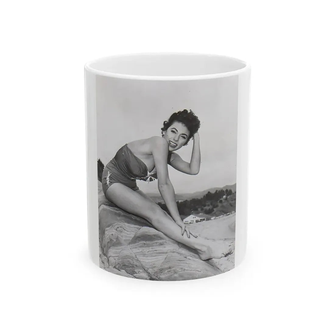Rita Moreno #05 (Vintage Female Icon) White Coffee Mug 11oz - Go Mug Yourself