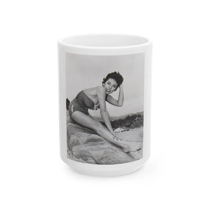 Rita Moreno #05 (Vintage Female Icon) White Coffee Mug-15oz-Go Mug Yourself