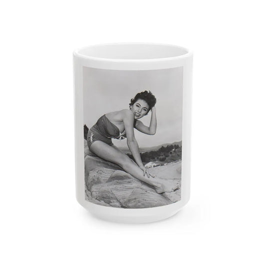 Rita Moreno #05 (Vintage Female Icon) White Coffee Mug-15oz-Go Mug Yourself