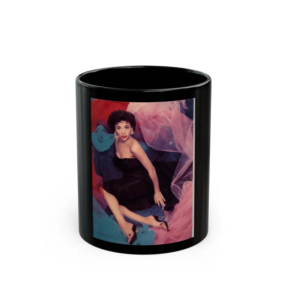 Rita Moreno #06 (Vintage Female Icon) Black Coffee Mug-11oz-Go Mug Yourself