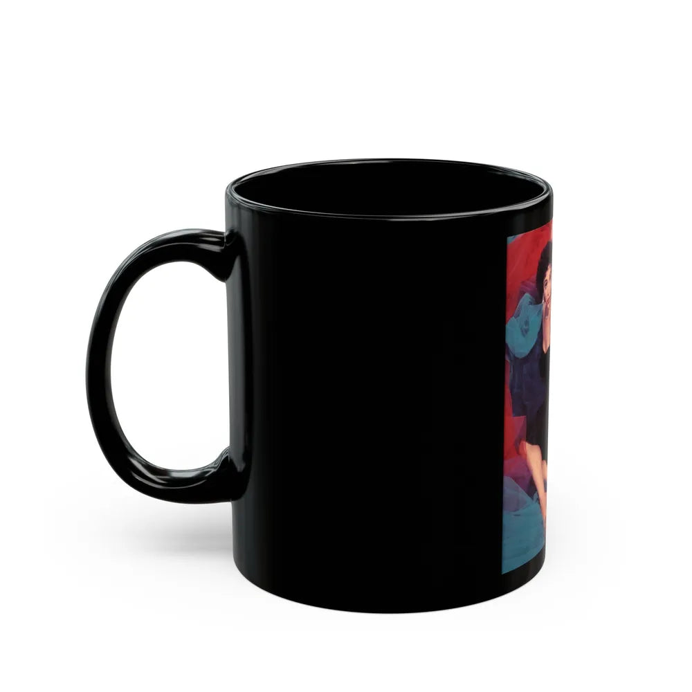 Rita Moreno #06 (Vintage Female Icon) Black Coffee Mug-Go Mug Yourself