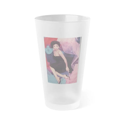 Rita Moreno #06 (Vintage Female Icon) Frosted Pint Glass 16oz-16oz-Frosted-Go Mug Yourself