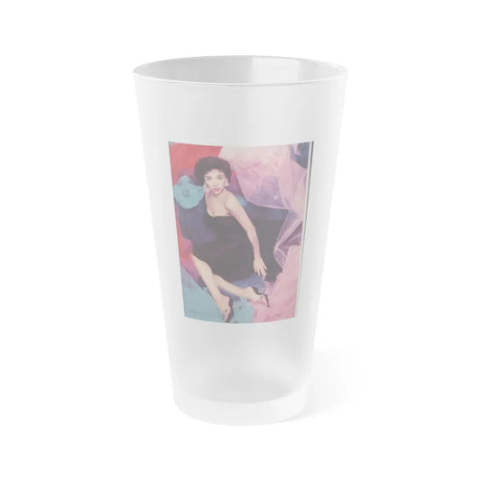 Rita Moreno #06 (Vintage Female Icon) Frosted Pint Glass 16oz-16oz-Frosted-Go Mug Yourself