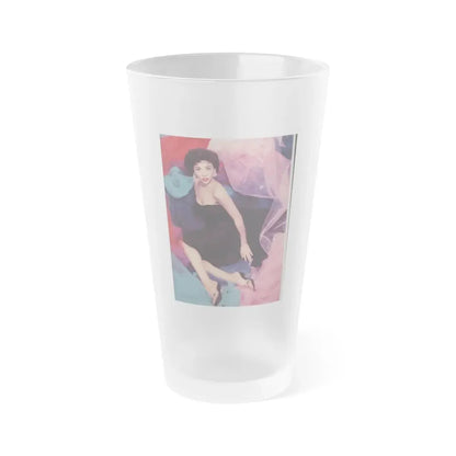 Rita Moreno #06 (Vintage Female Icon) Frosted Pint Glass 16oz 16oz Frosted - Go Mug Yourself