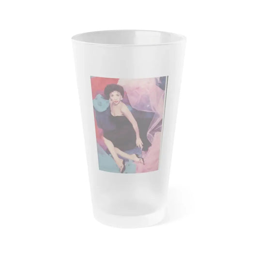 Rita Moreno #06 (Vintage Female Icon) Frosted Pint Glass 16oz 16oz Frosted - Go Mug Yourself
