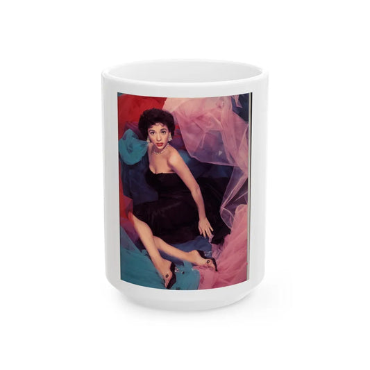Rita Moreno #06 (Vintage Female Icon) White Coffee Mug-15oz-Go Mug Yourself