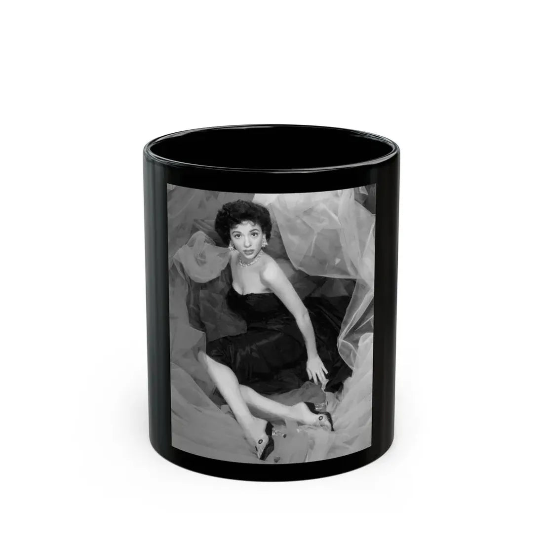 Rita Moreno #061 (Vintage Female Icon) Black Coffee Mug 11oz - Go Mug Yourself