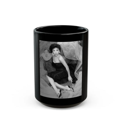 Rita Moreno #061 (Vintage Female Icon) Black Coffee Mug-15oz-Go Mug Yourself