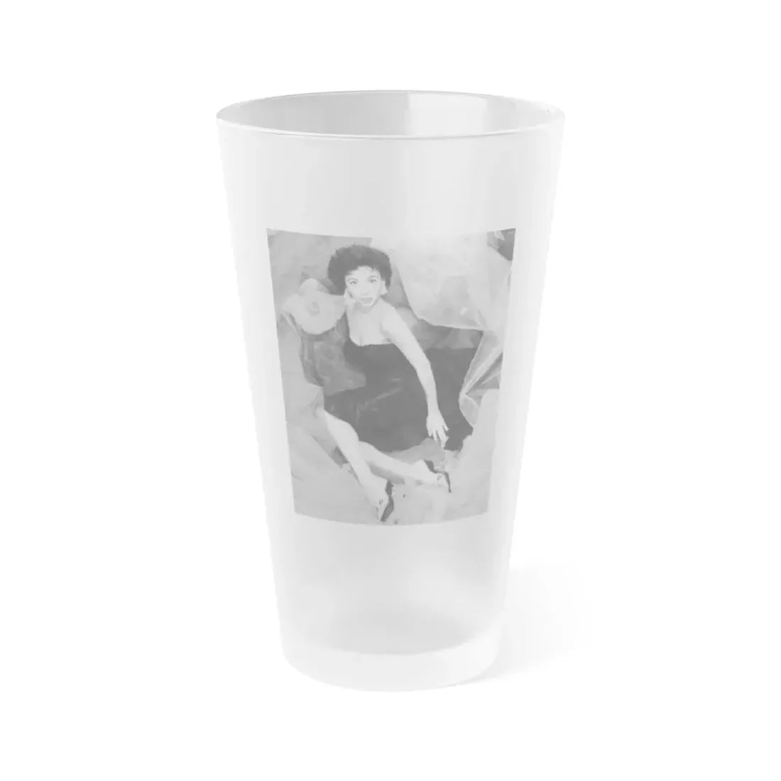 Rita Moreno #061 (Vintage Female Icon) Frosted Pint Glass 16oz 16oz Frosted - Go Mug Yourself