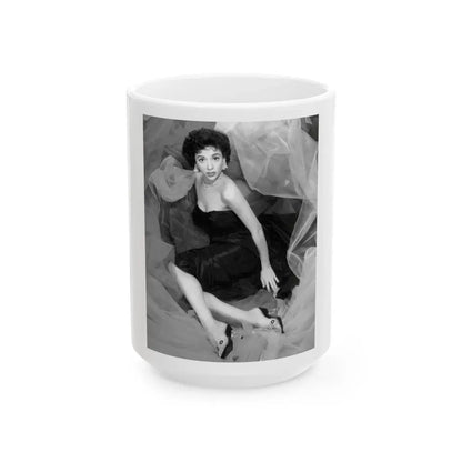 Rita Moreno #061 (Vintage Female Icon) White Coffee Mug 15oz - Go Mug Yourself
