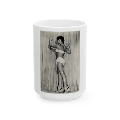 Rita Moreno #08 (Vintage Female Icon) White Coffee Mug 15oz - Go Mug Yourself