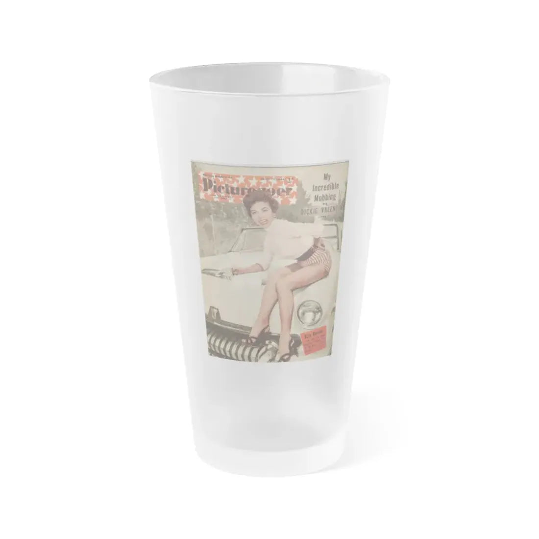 Rita Moreno #11 - Mag. Cover (Vintage Female Icon) Frosted Pint Glass 16oz 16oz Frosted - Go Mug Yourself