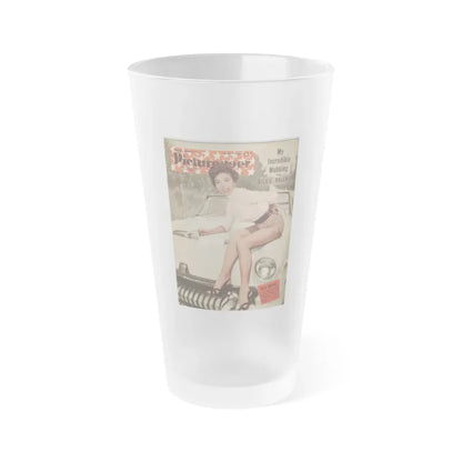 Rita Moreno #11 - Mag. Cover (Vintage Female Icon) Frosted Pint Glass 16oz 16oz Frosted - Go Mug Yourself