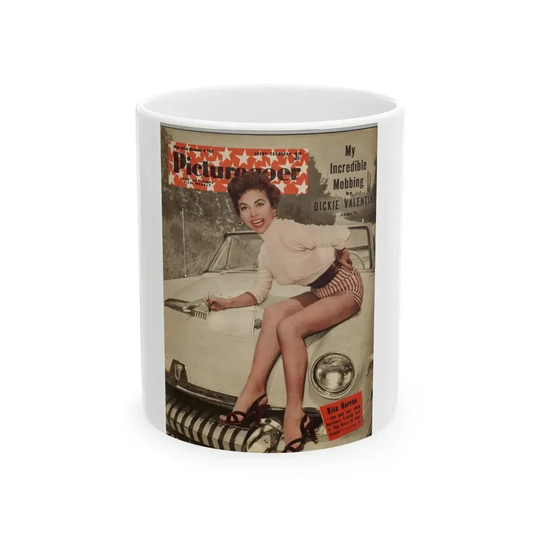 Rita Moreno #11 - Mag. Cover (Vintage Female Icon) White Coffee Mug 11oz - Go Mug Yourself