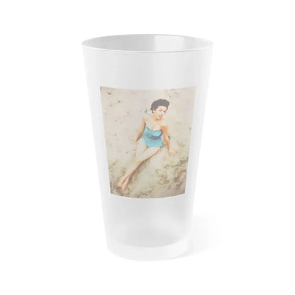 Rita Moreno #15 (Vintage Female Icon) Frosted Pint Glass 16oz 16oz Frosted - Go Mug Yourself