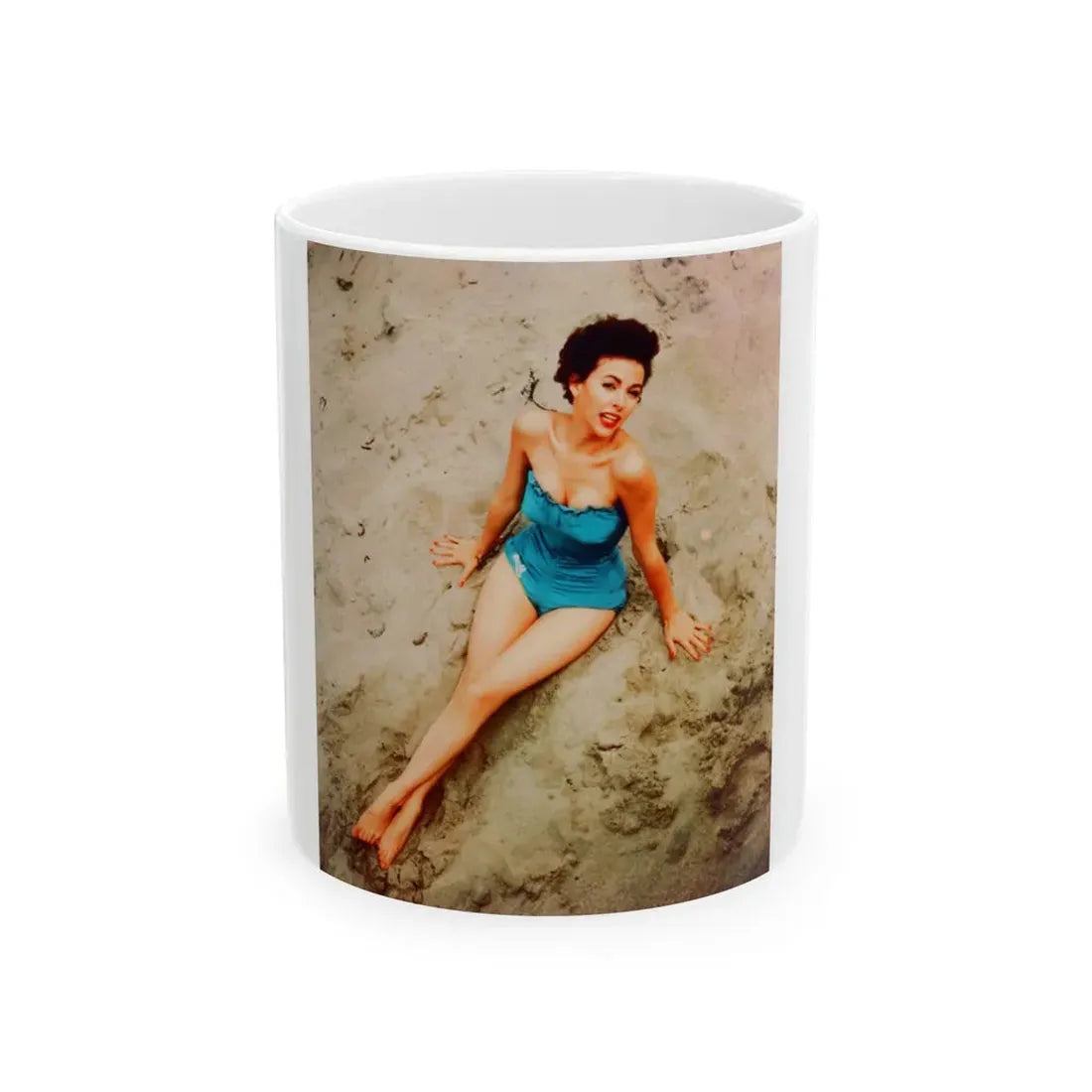 Rita Moreno #15 (Vintage Female Icon) White Coffee Mug 11oz - Go Mug Yourself