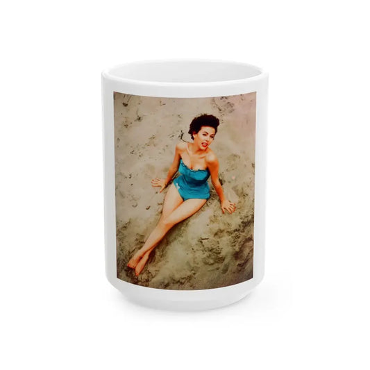 Rita Moreno #15 (Vintage Female Icon) White Coffee Mug 15oz - Go Mug Yourself