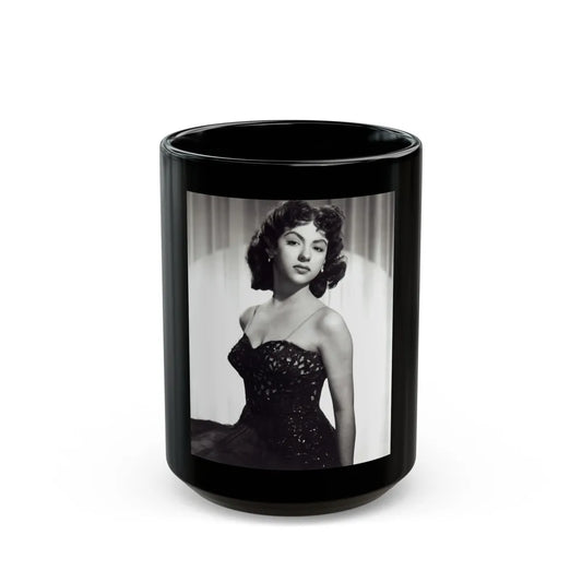 Rita Moreno #16 (Vintage Female Icon) Black Coffee Mug-15oz-Go Mug Yourself