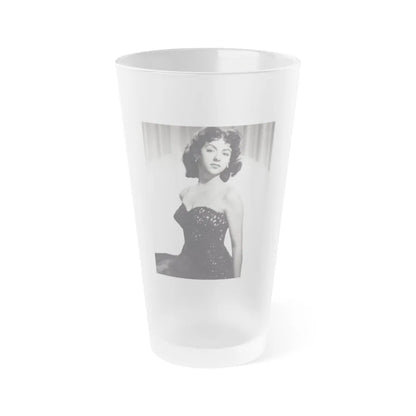 Rita Moreno #16 (Vintage Female Icon) Frosted Pint Glass 16oz-16oz-Frosted-Go Mug Yourself