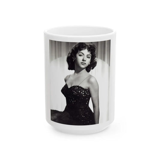 Rita Moreno #16 (Vintage Female Icon) White Coffee Mug-15oz-Go Mug Yourself