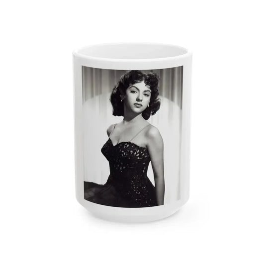 Rita Moreno #16 (Vintage Female Icon) White Coffee Mug 15oz - Go Mug Yourself