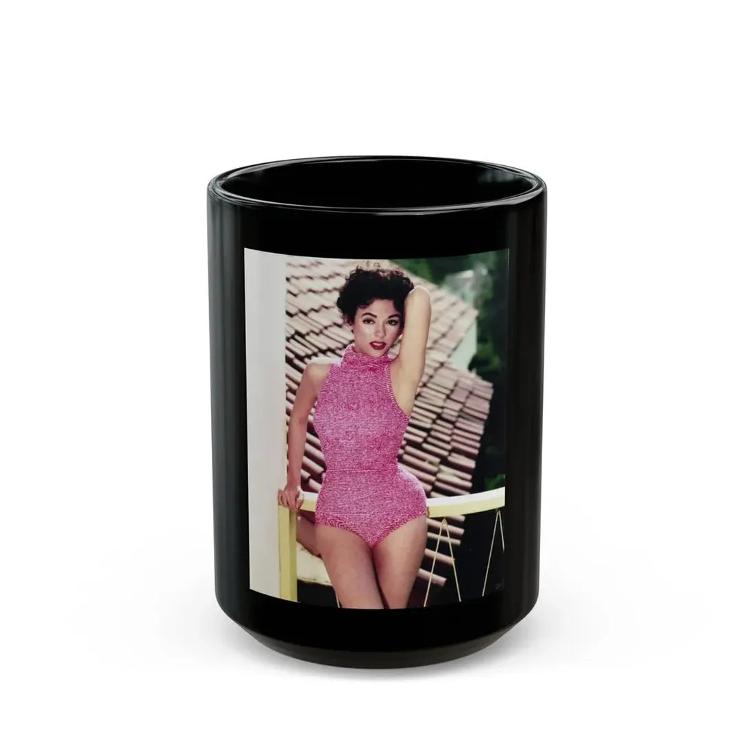 Rita Moreno #17 (Vintage Female Icon) Black Coffee Mug 15oz - Go Mug Yourself
