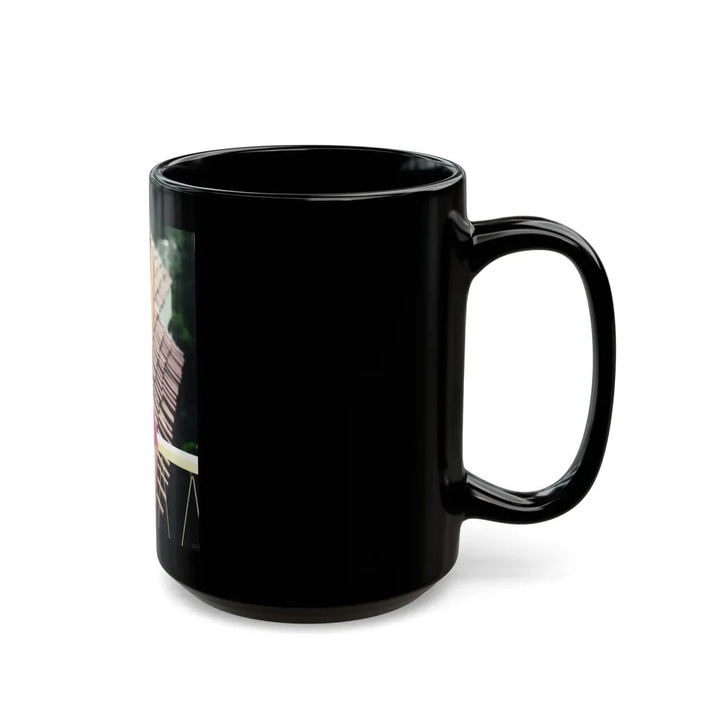 Rita Moreno #17 (Vintage Female Icon) Black Coffee Mug-Go Mug Yourself